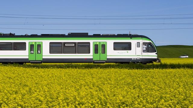 Le train Lausanne-Echallens-Bercher (LEB). [Jean-Christophe Bott]