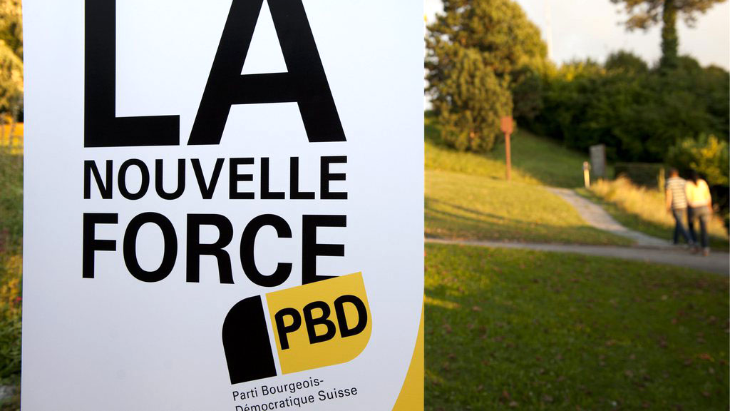 En 2011, le PBD se présentait comme "une nouvelle force" en Suisse romande. [Keystone - Laurent Gilliéron]