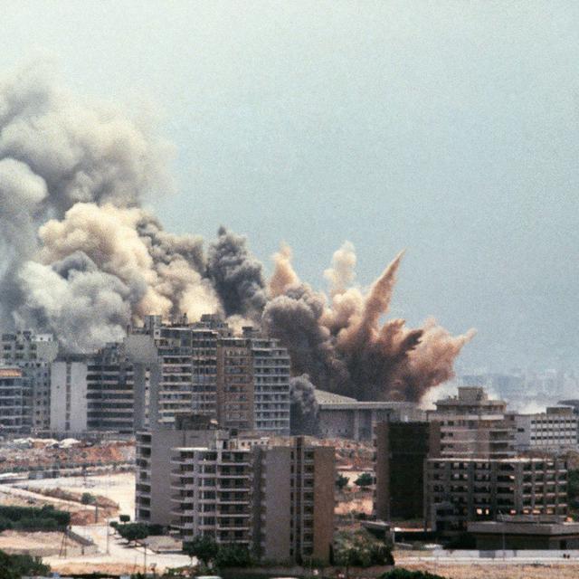 Beyrouth-Ouest en 1982. [AFP - Dominique Faget]