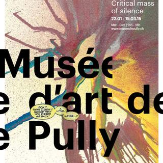 Affiche de l'exposition "Critical mass of silence". [pully.ch]
