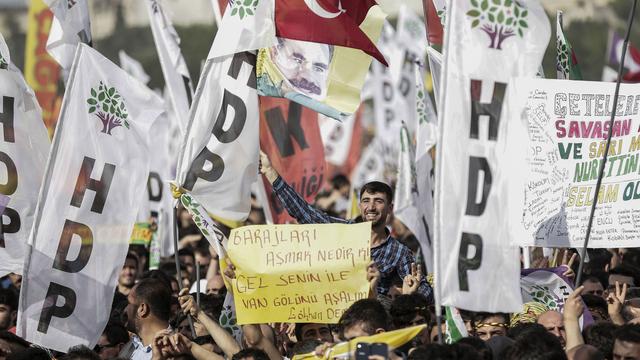 Meeting électoral du parti pro-kurde HDP à Istanbul, 30.05.2015. [AFP - Yasin Akgul]