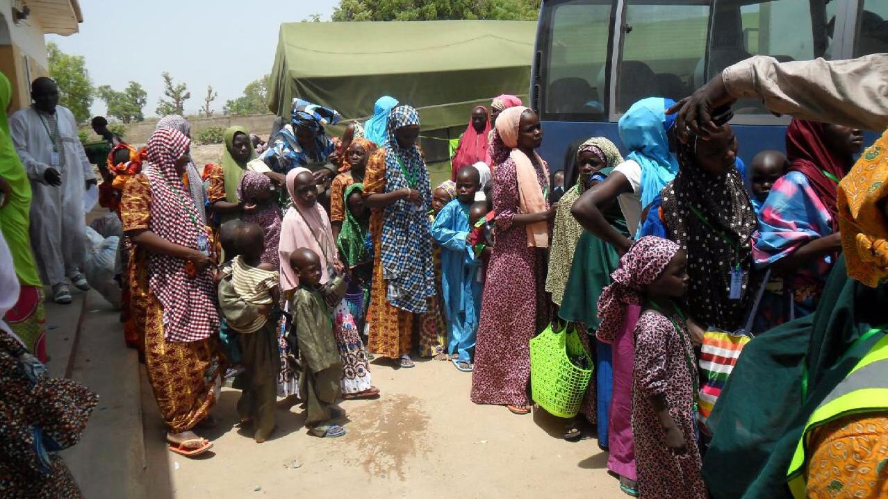 L'armée nigériane aurait délivré des centaines de femmes et d'enfants, comme ici en mai 2015.