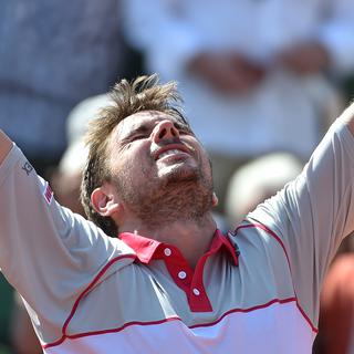 Stan Wawrinka accède pour la 1ère fois à la finale de Roland-Garros. [afp - Pascal Guyot]