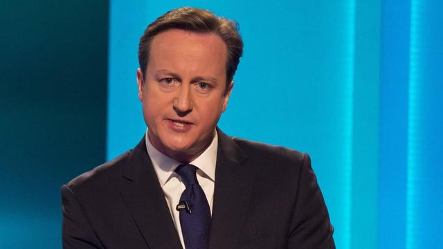 David Cameron lors du débat pour les législatives britanniques. [EPA ITV / REX FEATURES / Keystone - Ken McKay / ITV / REX]