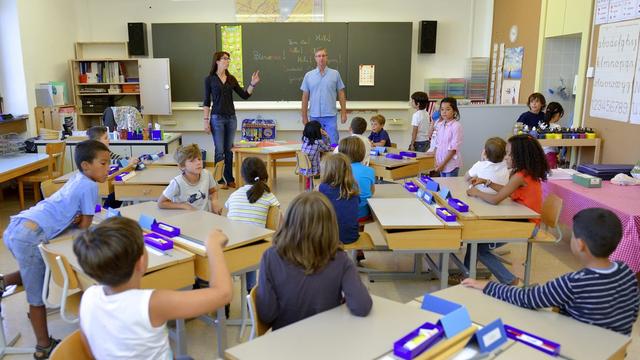 Une classe de 4P. [Keystone - Christian Brun]