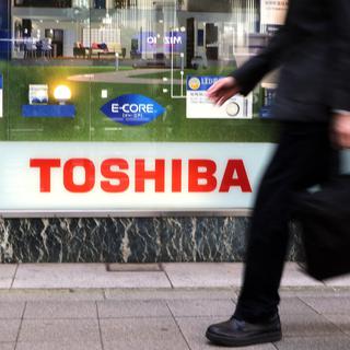 Le conglomérat japonais Toshiba va supprimer jusqu'à 7000 emplois. [AFP - Yoshikazu Tsuno]