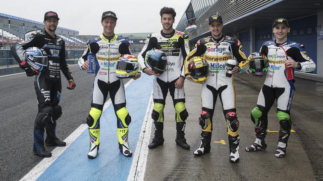 Les 5 Suisses en Moto2: Krummenacher, Aegerter, Raffin, Lüthi et Muhlhauser. [Marcel Bieri]