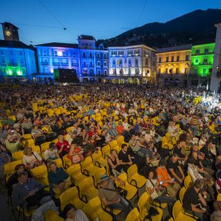 Le Festival de Locarno est un rendez-vous estival privilégié de la classe politique suisse. [Keystone - Urs Flüeler]