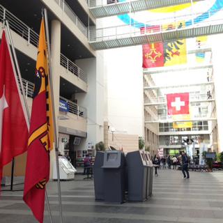 C'est à Uni Mail à Genève que se déroule le dépouillement. [Joël Boissard]