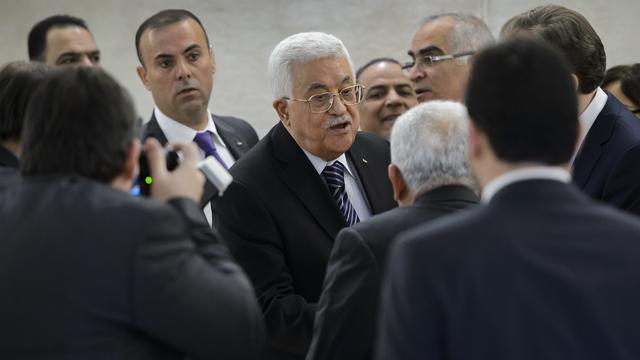 Le président palestinien Mahmoud Abbas était à Genève, mercredi 28 octobre, pour demander une protection internationale pour le peuple palestinien.