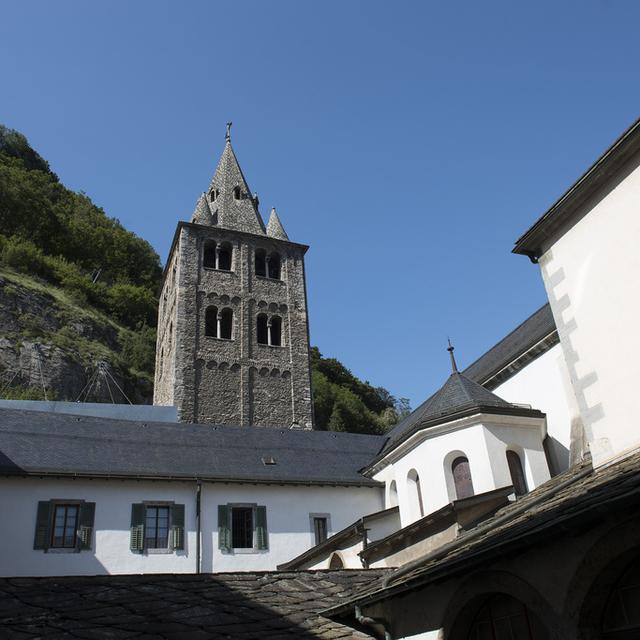 L'Abbaye de Saint-Maurice. [Keystone - Jean-Christophe Bott]