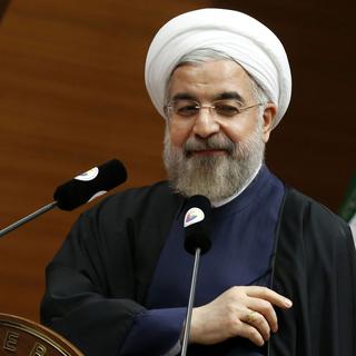 Le président iranien Hassan Rohani. [Umit Bektas]