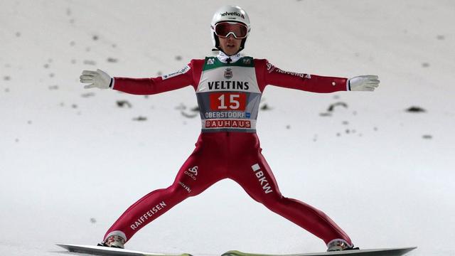 Simon Ammann a signé un résultat encourageant à Oberstdorf. [Fredrik Von Erichsen]