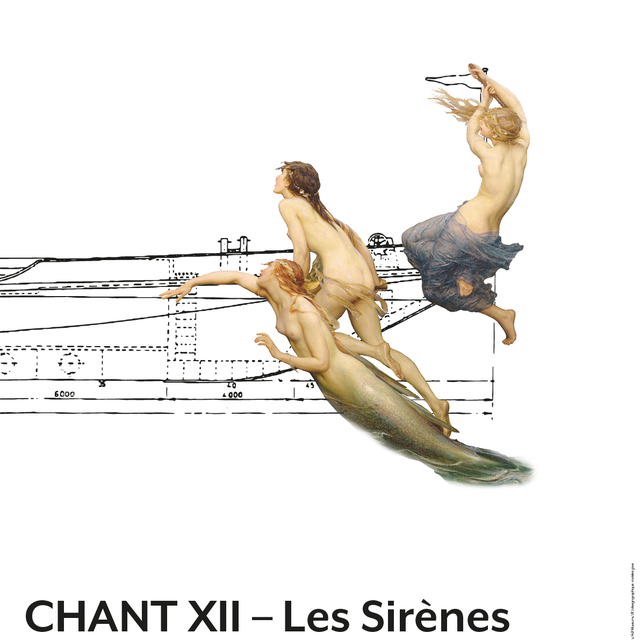 Affiche du spectacle de la Compagnie Philippe Saire "Chant XII - Les Sirènes". [philippesaire.ch]