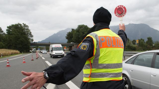 Un contrôle de police à la frontière autrichienne (image d'illustration). [Anadolou Agency - Sebastian Widmann]