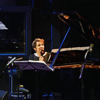La pianiste Marie-Cécile Bertheau. [RTS - Anouk Wehrli]