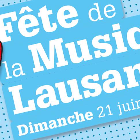 Visuel de la Fête de la Musique Lausanne 2015. [www.fetemusiquelausanne.ch]