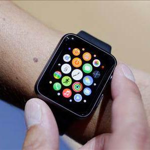 La nouvelle montre connectée Apple Watch. [AP Photo/Keystone]