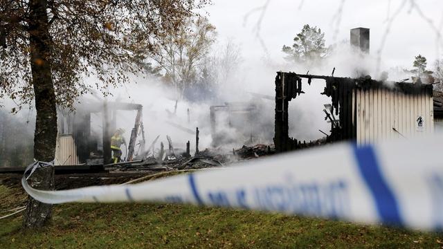 Sur 15 incendies survenus depuis début janvier en Suède, près de 10 sont d'origine criminelle [EPA/ADAM IHSE SWEDEN OUT]