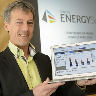 François Vuille, directeur du développement au Centre de l'énergie de l'EPFL. [Keystone - Jean-Christophe Bott]