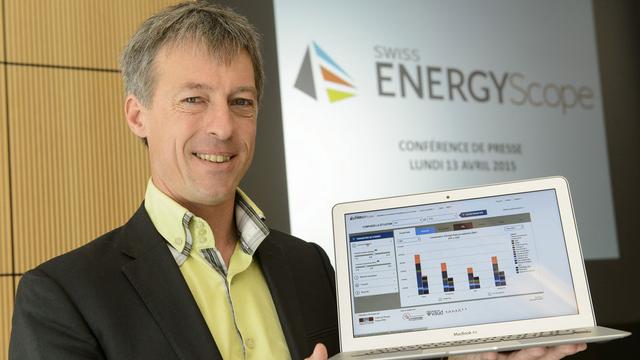 François Vuille, directeur du développement au Centre de l'énergie de l'EPFL. [Keystone - Jean-Christophe Bott]