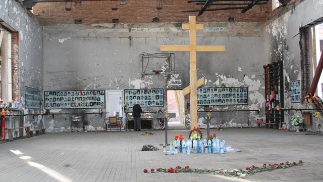 Les républiques russes ont eu leur lot d'attentats ces 20 dernières années (ici, l'école de Beslan, en Tchétchénie). [Gaëtan Vannay]