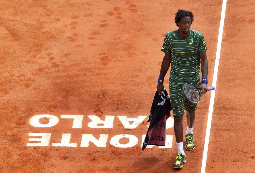 Monfils, en tenue de "camouflage" n'a pas craqué dans le tie-break (7-5). [KEYSTONE - Sébastien Nogier]