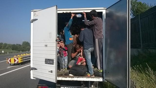 Les premières indications laissent penser que les migrants sont morts asphyxiés (image d'archive). [AFP / Police autrichienne]