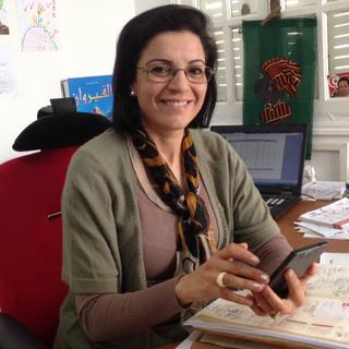 Sana Ghenima, cheffe d'entreprise et présidente de l'organisation tunisienne Femmes & Leadership. [RTS - Nicolas Vultier]