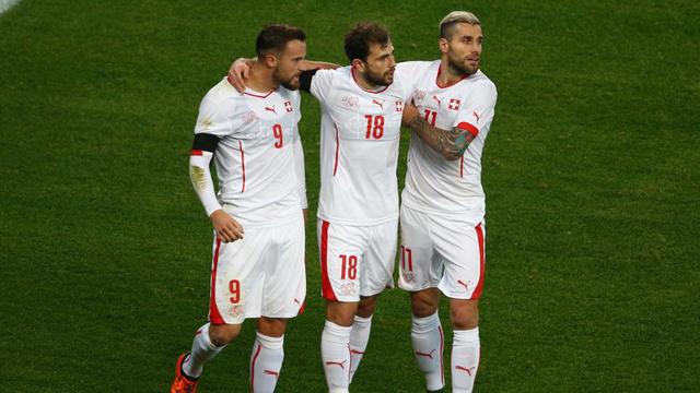 Après l'Irlande, Seferovic, Mehmedi et Behrami se mesureront à la Bosnie. [Christian Ort]