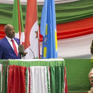Le président du Burundi Pierre Nkurunziza a été réélu pour un troisième mandat controversé en août dernier. [AFP - Griff Tapper]