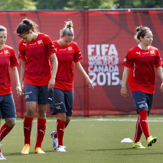 L'équie suisse féminine à l'entraînement à Vancouver, 31.05.2015. [Keystone - Salvatore Di Nolfi]