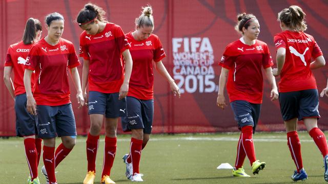 L'équie suisse féminine à l'entraînement à Vancouver, 31.05.2015. [Keystone - Salvatore Di Nolfi]