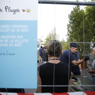 La sécurité sur le site qui accueille "Tel Aviv sur Seine"  à Paris a été renforcée. [Keystone - Kenzo Tribouillard]