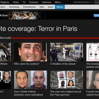 La chaîne d'information américaine a déployé les grands moyens pour le suivi des événements de Paris. [edition.cnn.com]