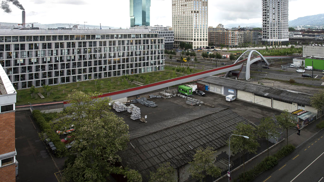 Le centre est prévu sur l'aire Duttweiler, à l'ouest de la ville de Zurich. [Keystone - Ennio Leanza]