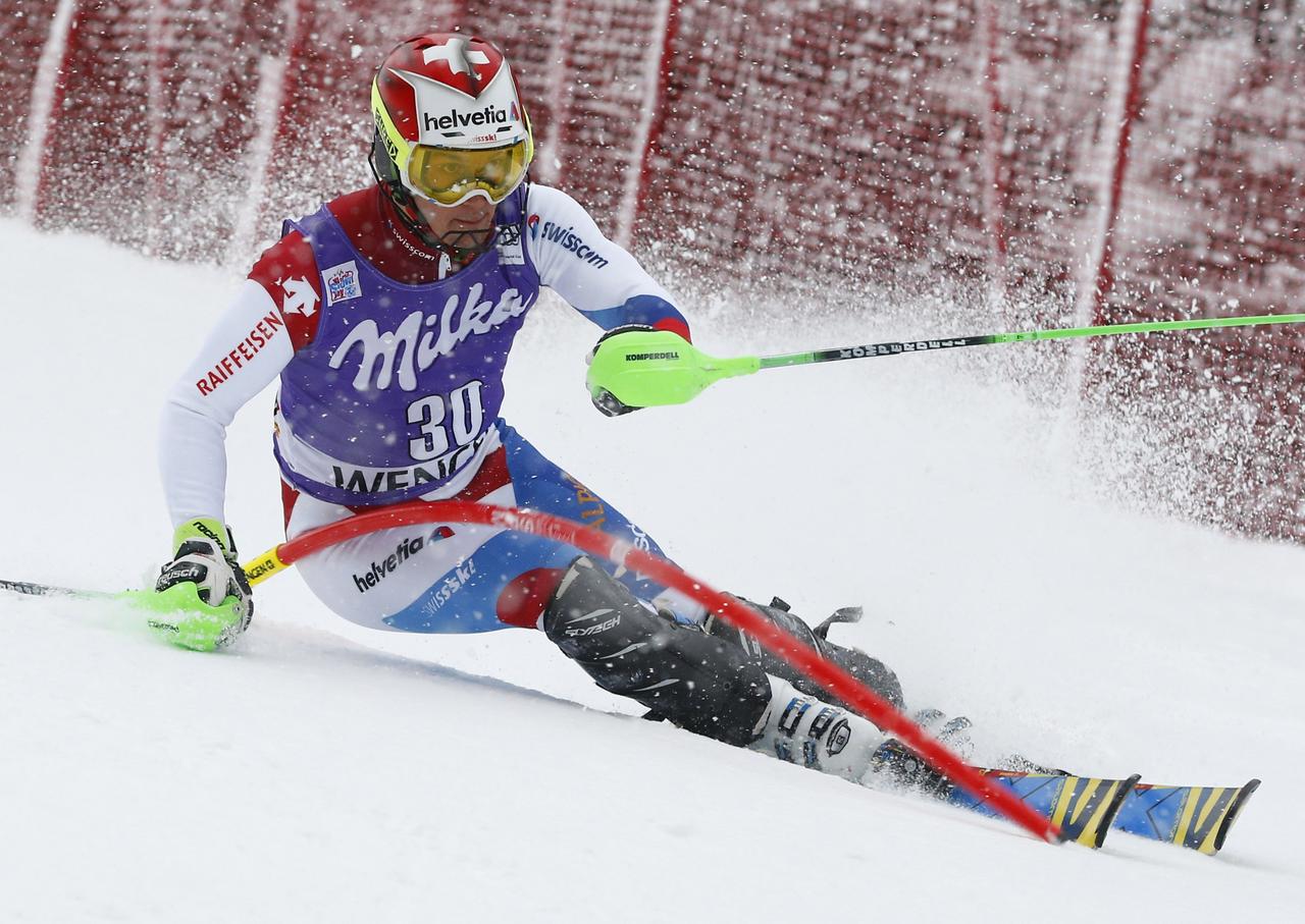 Luca Aerni obtient son meilleur résultat de l'hiver. [REUTERS - Sprich]