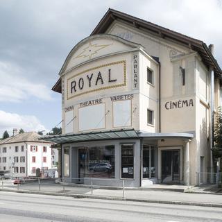 Le cinéma Royal à Tavannes, dans le Jura bernois. [Keystone - Christian Beutler]