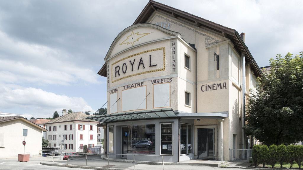 Le cinéma Royal à Tavannes, dans le Jura bernois. [Keystone - Christian Beutler]