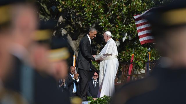 La visite du pape à la Maison Blanche, un moment historique. [AFP - MANDEL NGAN]