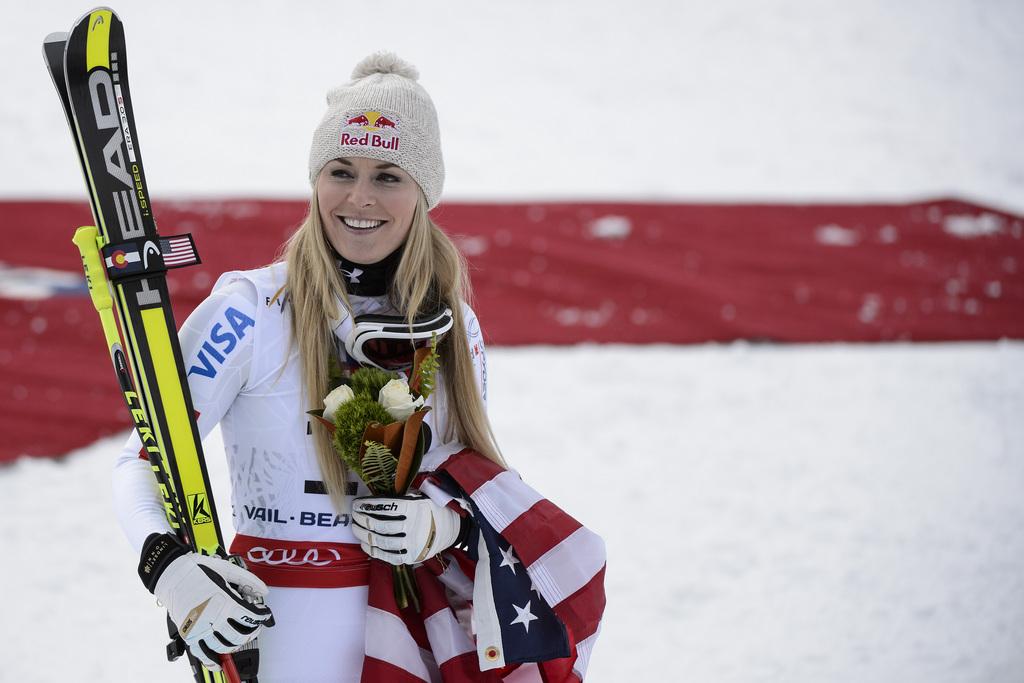 Lindsey Vonn, une athlète d'exception selon Abplanalp. [KEYSTONE - Jean-Christophe Bott]