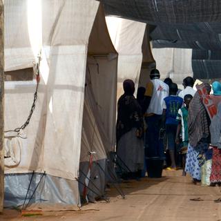 Un centre de soins à Lazaret, au Niger, où sont traités les patients souffrant de méningite. [AFP Photo - Boureima Hama]