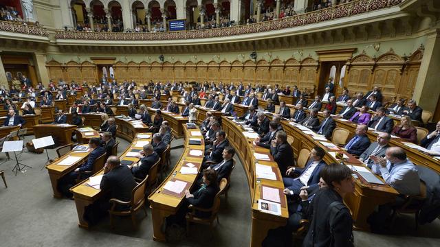 Le National refuse de tailler à la hache dans le budget proposé par le conseil fédéral. [Keystone - Alessandro della Valle]