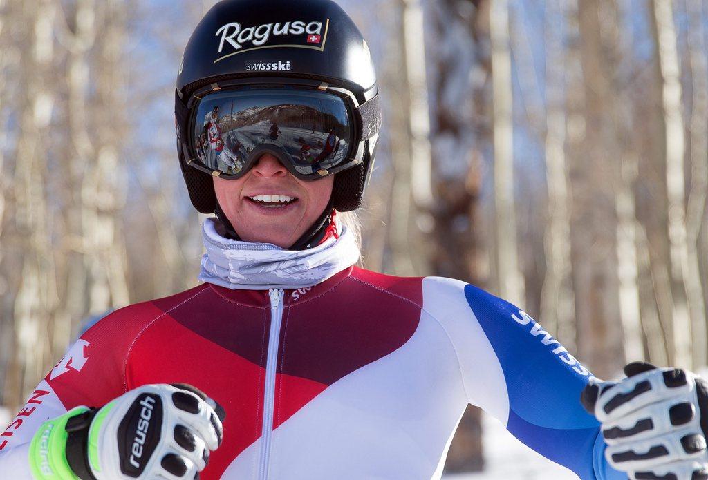 Lara Gut aime cette piste de Beaver Creek. Ses ambitions sont élevées... [KEYSTONE - Johann Groder]