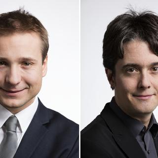Philippe Nantermod (PLR-VS) et Jean-Christophe Schwaab (PS-VD).