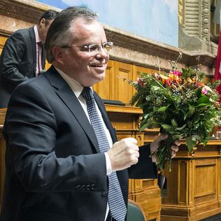 Pierre-André Monnard a fait son entrée au Conseil national le 8 décembre 2014. [Keystone - Peter Schneider]