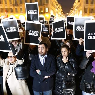 Manifestations partout dans le monde pour Charlie Hebdo. [AFP - Valery Hache]