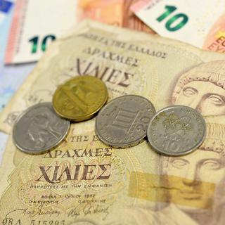 La drachme a été la monnaie nationale grecque jusqu'en 2000. [Keystone - Roland Schlager - EPA]