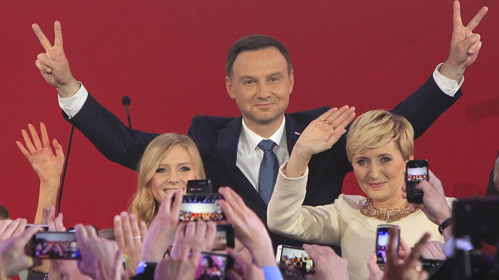 Le conservateur Andrzej Duda a été élu dimanche président de la Pologne. [AP Photo/Keystone - Czarek Sokolowski]