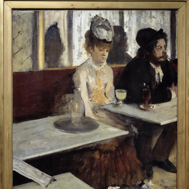 "Dans un cafe" dit aussi "L'Absinthe". Peinture d'Edgar Degas (1834-1917) 1875-1876. [LEEMAGE/AFP]